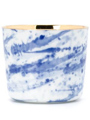 Fürstenberg marble-effect cup - Blue