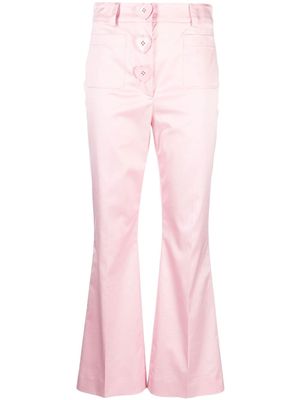 Moschino flared tailored trousers - Pink