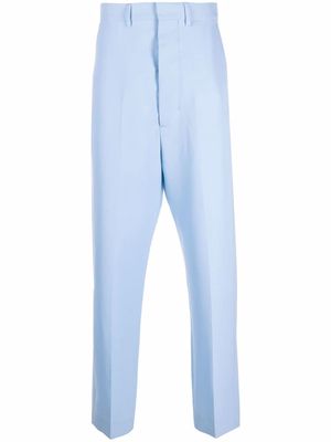 AMI Paris high-waisted tapered trousers - Blue