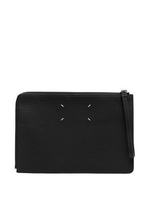 Maison Margiela stitch-detail clutch bag - Black