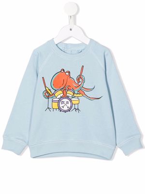 Stella McCartney Kids graphic-print sweatshirt - Blue