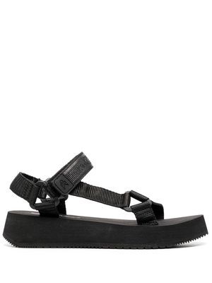 Calvin Klein logo open-toe sandals - Black