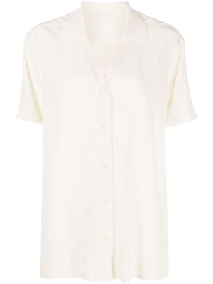 John Elliott short-sleeve silk shirt - White
