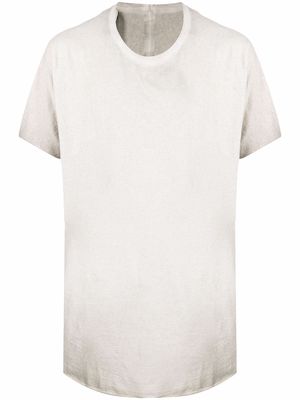 Boris Bidjan Saberi short-sleeve cotton T-shirt - Grey