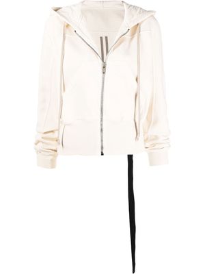 Rick Owens zip-up organic cotton hoodie - Neutrals