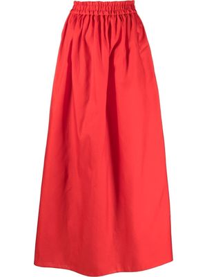 Emporio Armani high-waist maxi skirt - Red