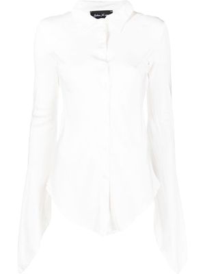 Andrea Ya'aqov extra long-sleeved shirt - White