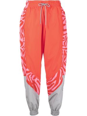 adidas by Stella McCartney printed woven track pants - Red