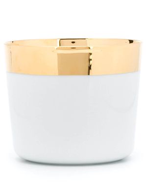 Fürstenberg gilded rim cup - White
