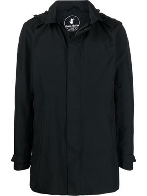 Save The Duck zip-up long-sleeve parka - Black