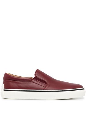 Tod's chunky-sole slip-on sneakers - Red