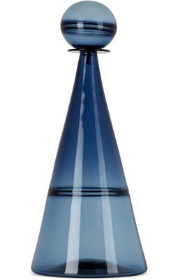 Gary Bodker Designs Blue Large Cone Reflection Bottle