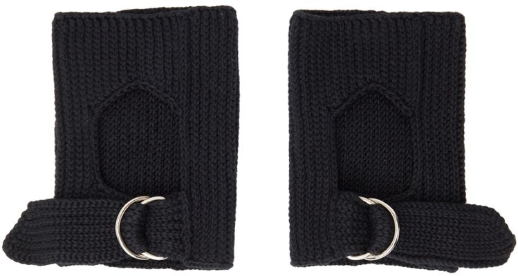 Chopova Lowena Black Knit Arm Bands