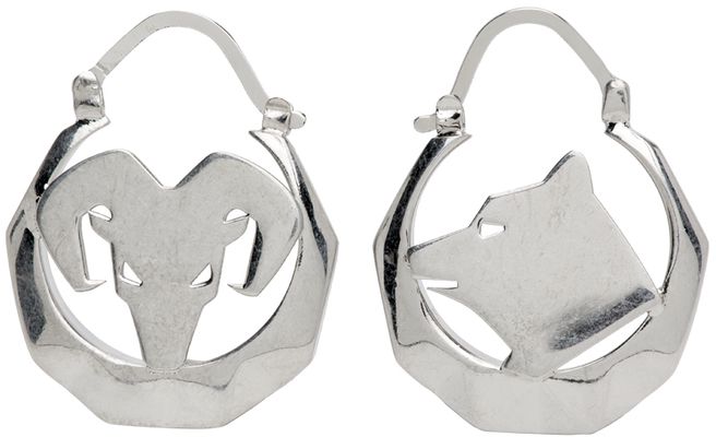 Maison Margiela Silver Animal Earrings
