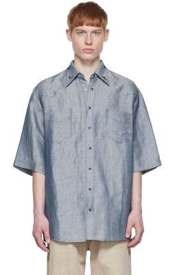 Acne Studios Blue Linen Shirt