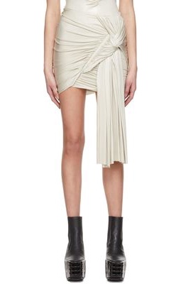 Rick Owens Lilies Off-White Apollo Mini Skirt