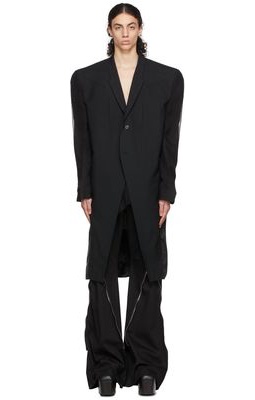 Rick Owens Black Fogtatlin Coat