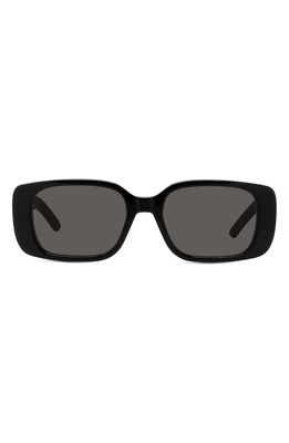 Wildior 53mm Rectangular Sunglasses in Black/Grey