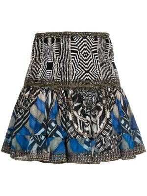 Camilla flared silk skirt - Multicolour
