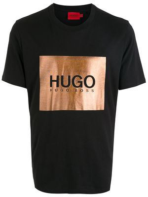 HUGO logo-print cotton T-shirt - Black