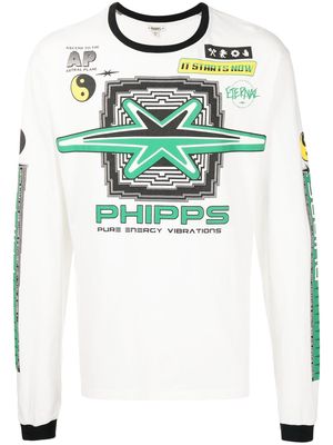 Phipps Motocross Long Sleeve T-shirt - White