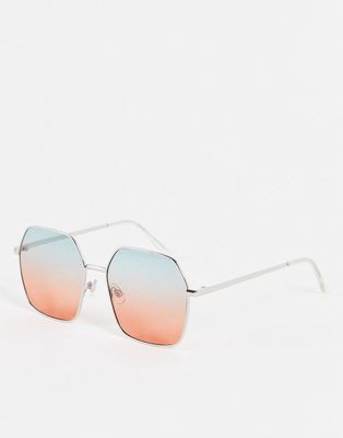 Madein square rainbow lens sunglasses-Multi