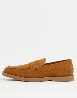 Schuh payne penny loafers in tan-Brown