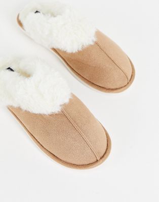 Gilly Hicks cozy slipper in tan-Brown
