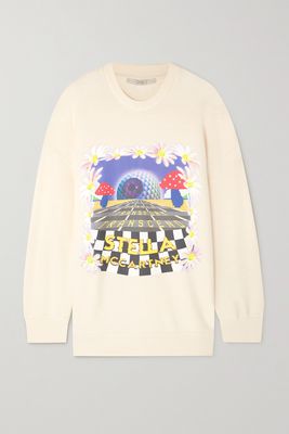 Stella McCartney - Day Tripper Oversized Printed Cotton And Lyocell-blend Sweatshirt - Cream