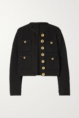 AZ Factory - Supertech-superchic Jacquard-knit Jacket - Black
