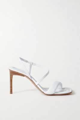 Jacquemus - Limone Leather Slingback Sandals - White