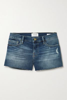 FRAME - Le Cutoff Denim Shorts - Blue