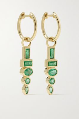 Sorellina - Totem 18-karat Gold Emerald Earrings - one size