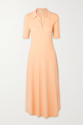 Rosetta Getty - Cotton Midi Dress - Orange