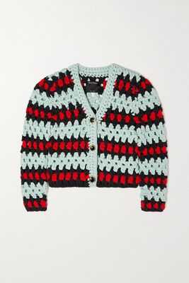 Meryll Rogge - Crocheted Cotton-blend Cardigan - Green