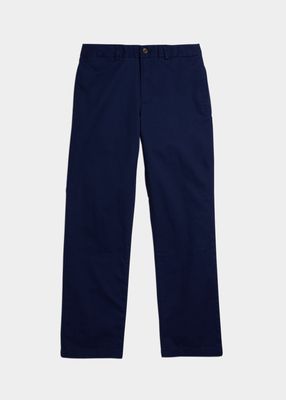 Boy's Flat Front Chino Pants, Size 4-14