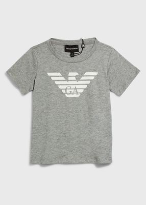 Boy's Logo Short-Sleeve Cotton T-Shirt, Size 4-14