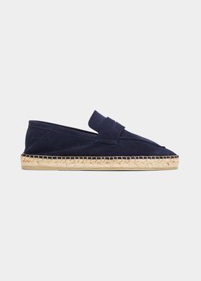 Men's Suede-Leather Espadrilles