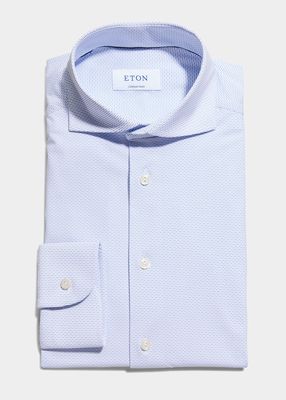 Men's Contemporary Fit Four-Way-Stretch Dress Shirt