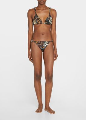 Catalina Braided-Strap Triangle Bikini Top