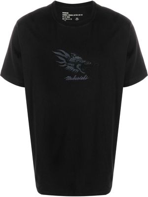 Maharishi embroidered-logo detail T-shirt - Black