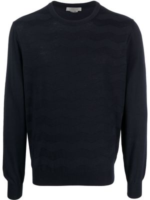 Corneliani round-neck knit jumper - Blue