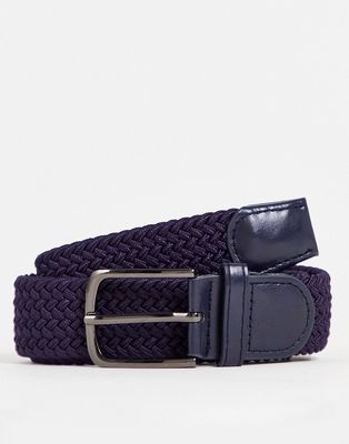 French Connection woven belt in black