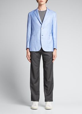 Men's Soft Cashmere-Blend Sport Jacket