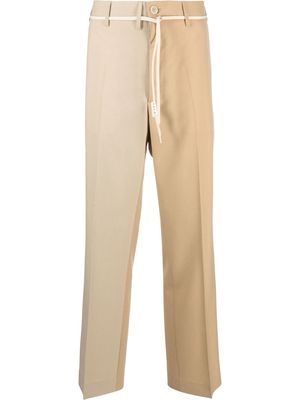 Marni two-tone tailored trousers - Brown
