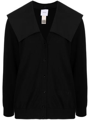 Patou puritan-collar cardigan - Black