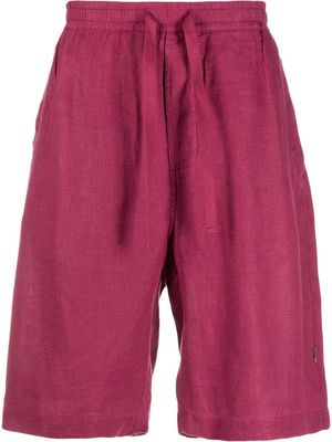 Maharishi drawstring-waist knee length shorts - Purple