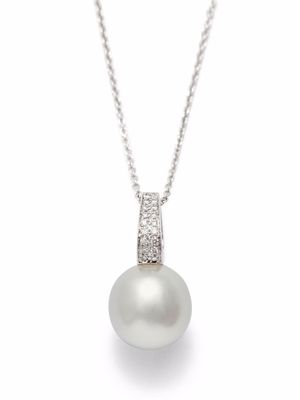 AUTORE 18kt white gold St Moritz diamond pearl pendant - Silver