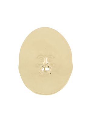 Patou large antic face brooch - Gold