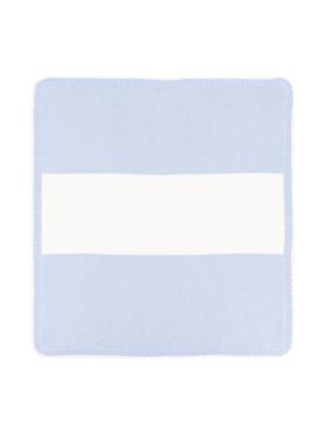 La Stupenderia striped knitted blanket - Blue